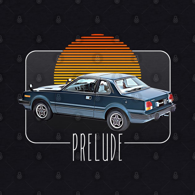 Honda Prelude  /// Retro Classic Car Lover Design by DankFutura